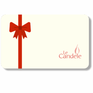 Geschenkkarte mit roter Schleife und Logo